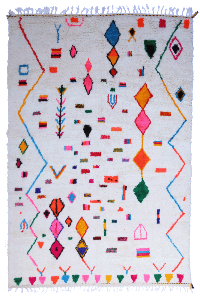 Berber tapijt in kleur | 365 x 245cm