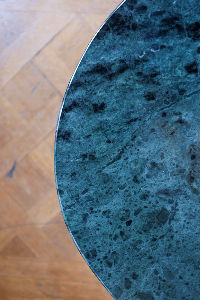 Green marble coffee table